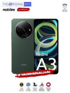 Redmi A3 - 4GB RAM - 128GB Storage - PTA Approved - 12 Months Warranty - Green - The Original Bro Mobiles - TOB37